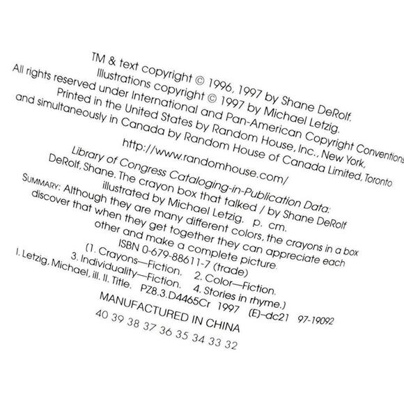 Vintage Children's Books, 90s "The Crayon Box That Talked" Hardback Storybook - Picture 2 of 5